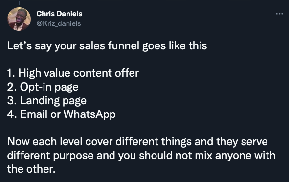 start a sales funnel