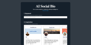 ai social bio