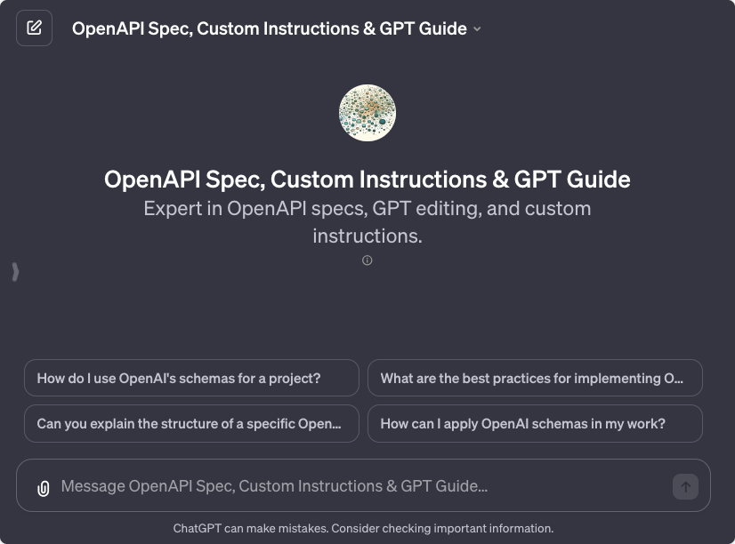 OpenAI Spec, Custom Instructions & GPT Guide 2 OpenAPI Spec, Custom Instructions & GPT Guide