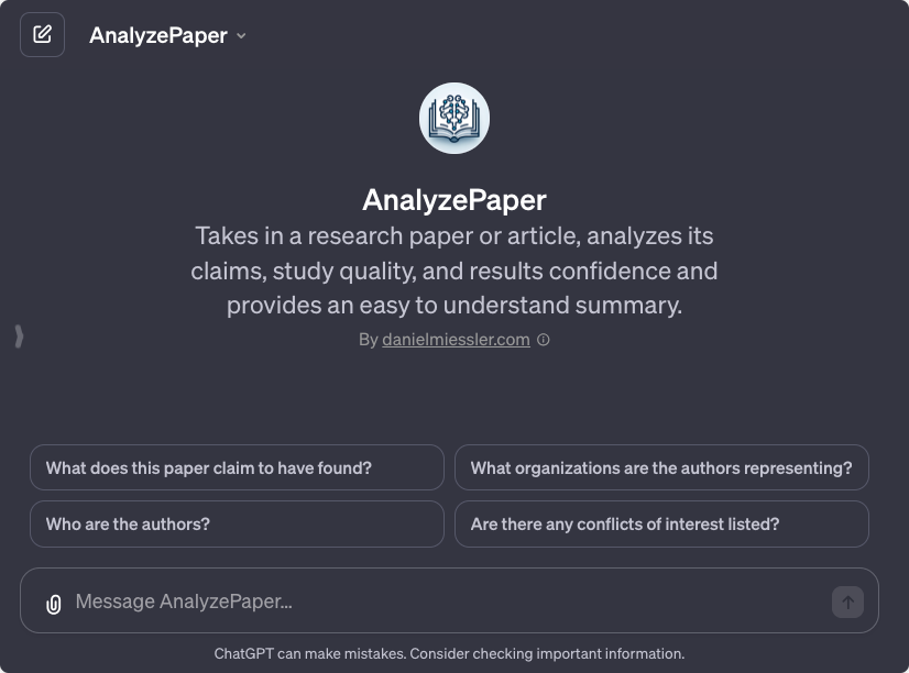 analyzepaper gpt | zindo+co