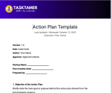 📝  Action Plan Template