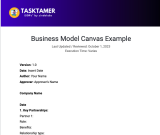 📊 Business Model Canvas Example