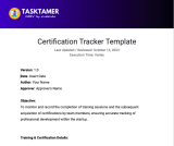 📜 Certification Tracker Template