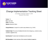 🔁 Change Implementation Tracking Sheet