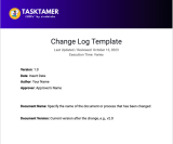 📜 Change Log Template
