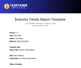 📊 Industry Trends Report Template