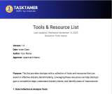 🛠️  Tools & Resources List